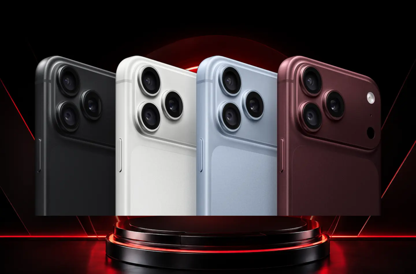 iPhone 18 Pro und Pro Max in mehreren Farben auf der BN-ELEKTRO Bühne